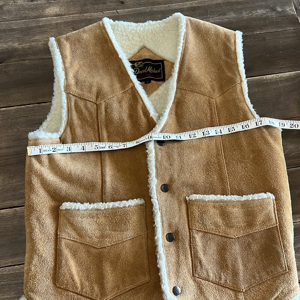 Rare Vintage Suede Sherpa Vest - Picture 6 of 9